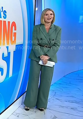 Jenna's green blazer and pants on Today