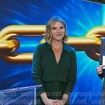 Jenna's green ruched shirtdress on Today Jenna's green ruched shirtdress on Today