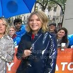 Jenna's navy rain coat on Today