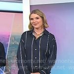Jenna's navy striped shirtdress on Today Jenna's navy striped shirtdress on Today