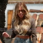 Jennifer’s embellished crop top on The Real Housewives of Orange County Jennifer’s embellished crop top on The Real Housewives of Orange County