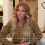Jennifer's green cardigan and skirt set on The Real Housewives of Orange County