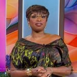 Jennifer's satin animal print top on The Jennifer Hudson Show Jennifer's satin animal print top on The Jennifer Hudson Show
