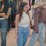 Jen’s wide leg jeans on The Secret Lives of Mormon Wives Jen’s wide leg jeans on The Secret Lives of Mormon Wives