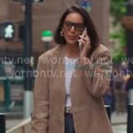 Jessel’s beige jacket on The Real Housewives of New York City Jessel’s beige jacket on The Real Housewives of New York City