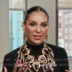 Jessel's confesstional statement necklace on The Real Housewives of New York City Jessel's confesstional statement necklace on The Real Housewives of New York City