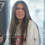 Jessi’s heather grey printed sweatshirt on The Secret Lives of Mormon Wives Jessi’s heather grey printed sweatshirt on The Secret Lives of Mormon Wives