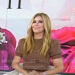 Jill Martin's brown short sleeve sweater on Today Jill Martin's brown short sleeve sweater on Today