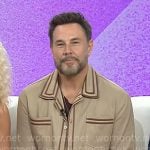Jimi Westbrook’s beige contrast trim jacket on Today Jimi Westbrook’s beige contrast trim jacket on Today