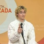 Joseph Zada's white knit cardigan on Today