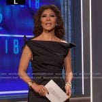 Julie's black tie shoulder asymmetric dress on Big Brother Julie's black tie shoulder asymmetric dress on Big Brother