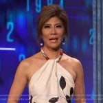 Julie’s floral beaded halter top on Big Brother Julie’s floral beaded halter top on Big Brother