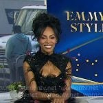 June Ambrose’s black feather dress on Today