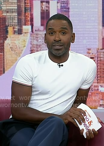Justin’s white tee on Today