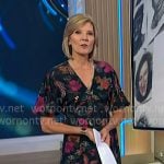 Kate’s black bird and floral print dress on NBC News Daily Kate’s black bird and floral print dress on NBC News Daily