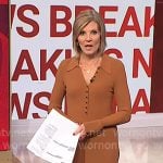 Kate's camel ribbed polo dress on NBC News Daily