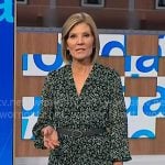 Kate's green floral long sleeve dress on NBC News Daily Kate's green floral long sleeve dress on NBC News Daily