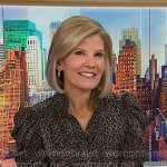 Kate's leopard puff sleeve blouse on NBC News Daily Kate's leopard puff sleeve blouse on NBC News Daily