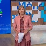 Kate's pink polka dot dress and blazer on NBC News Daily