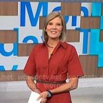 Kate's red short sleeve shirtdress on NBC News Daily Kate's red short sleeve shirtdress on NBC News Daily