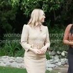 Katrina Kaufman’s beige belted dress on CBS Mornings
