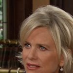 Kayla’s navy floral v-neck dress on Days of our Lives Kayla’s navy floral v-neck dress on Days of our Lives