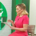 Kelly O'Grady's pink split-neck dress on CBS Mornings Kelly O'Grady's pink split-neck dress on CBS Mornings