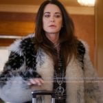 Kyle's fur jacket on The Real Housewives Ultimate Girls Trip Kyle's fur jacket on The Real Housewives Ultimate Girls Trip