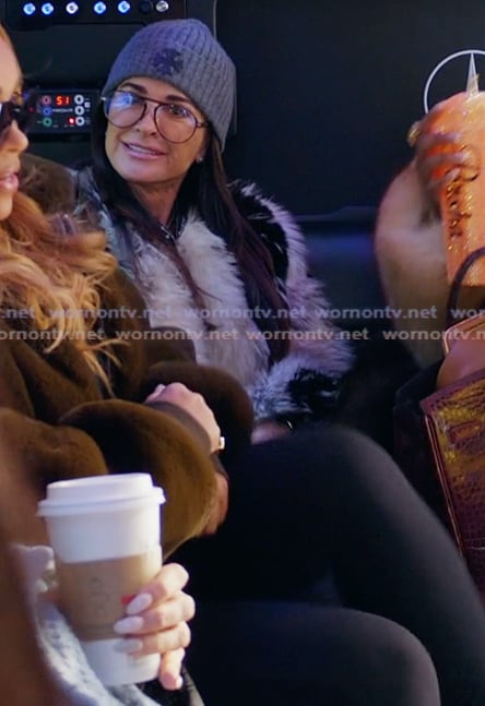 Kyle's gray beanie and glasses on The Real Housewives Ultimate Girls Trip