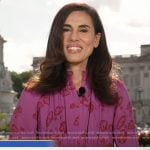 Lama Hasan’s pink floral maxi dress on Good Morning America Lama Hasan’s pink floral maxi dress on Good Morning America