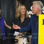 Lara’s beige leaf print skirt on Good Morning America