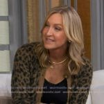 Lara's leopard print cardigan on Good Morning America Lara's leopard print cardigan on Good Morning America