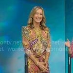 Lara's paisley print shirtdress on Good Morning America