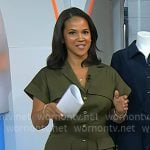 Laura’s khaki green utility dress on Today Laura’s khaki green utility dress on Today