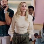 Laura’s yellow knit sweater on All American Laura’s yellow knit sweater on All American