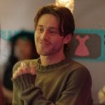 Liam’s green distressed sweater on Next Gen NYC Liam’s green distressed sweater on Next Gen NYC