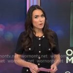 Lilia Luciano’s black button front dress on General Hospital