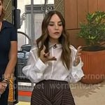 Lilliana Vazquez's brown striped skirt on Today Lilliana Vazquez's brown striped skirt on Today