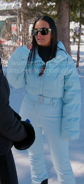 Lisa's light blue Ski Suit on The Real Housewives of Salt Lake City