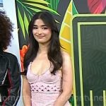 Liza Soberano’s pink embellished tweed dress on Today