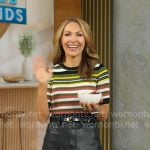Lori’s striped short sleeve sweater on Good Morning America Lori’s striped short sleeve sweater on Good Morning America