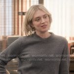 Mare’s grey v-neck sweater on The Paper Mare’s grey v-neck sweater on The Paper