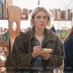 Mare’s taupe corduroy jacket on The Paper