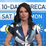 Maria’s blue printed cap sleeve dress on Today Maria’s blue printed cap sleeve dress on Today