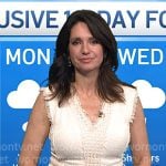 Maria’s ivory v-neck tweed dress on Today Maria’s ivory v-neck tweed dress on Today