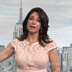 Maria’s pink floral emblroidered belted dress on Today Maria’s pink floral emblroidered belted dress on Today