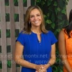 Mary’s blue textured dress on Good Morning America