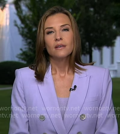 Mary's lilac knit tank and blazer on Good Morning America Mary's lilac knit tank and blazer on Good Morning America