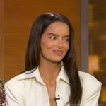 Maura Higgins’s white collared dress on Good Morning America