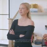 Mayci’s black off shoulder top on The Secret Lives of Mormon Wives Mayci’s black off shoulder top on The Secret Lives of Mormon Wives